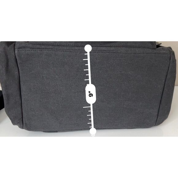 NWT Bella Russo canvas travel duffle in dark gray - Picture 10 of 11